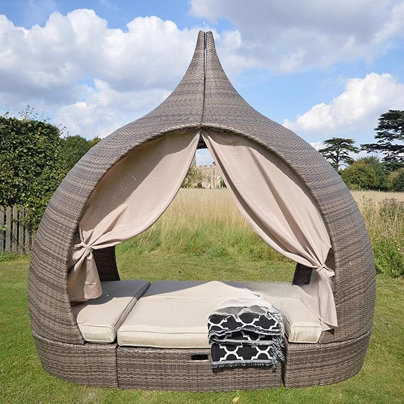 Customizable rattan bed splicing coffee table combination