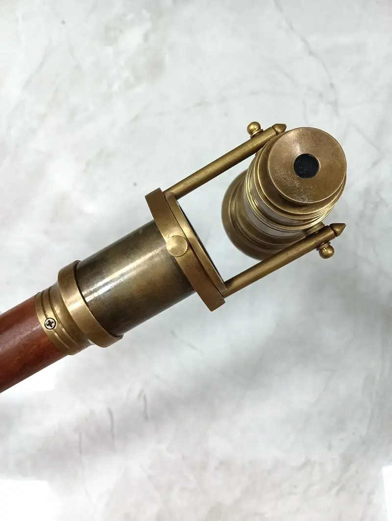 Rare Special Wood Cane Wooden Crutch Walking Stick Travel For Support Sports Crozier Telescope