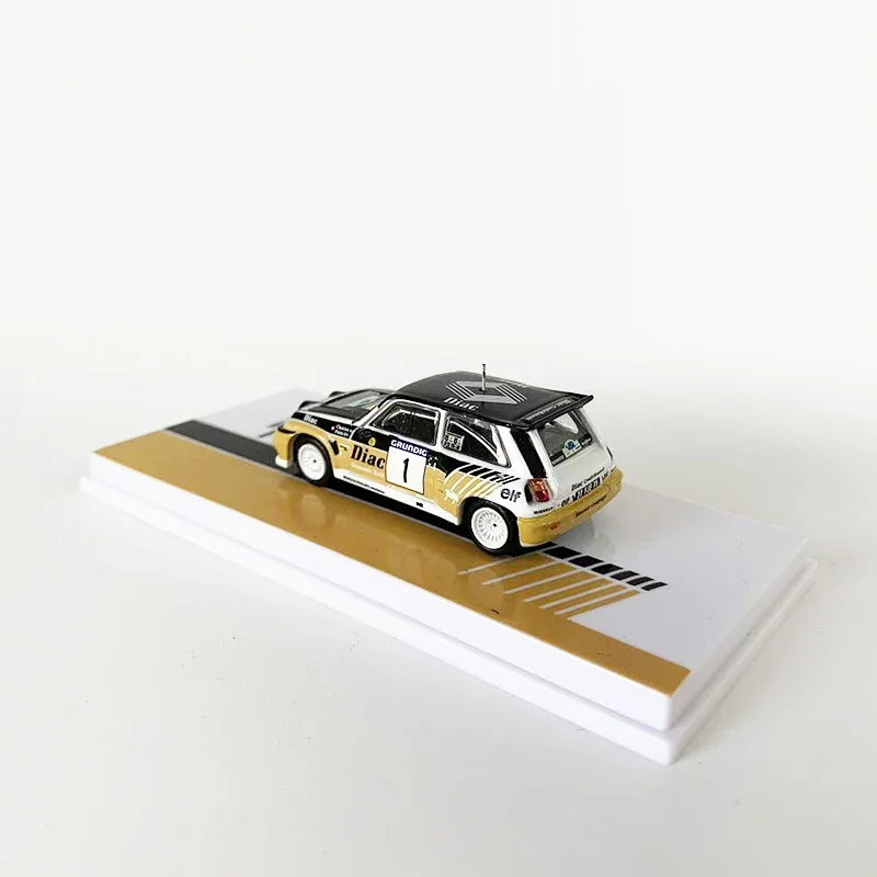 Tarmac Works 1:64 Model samochodu Renault 5 MAXI Turbo Rallye du Var 1986 Alloy Vehicle