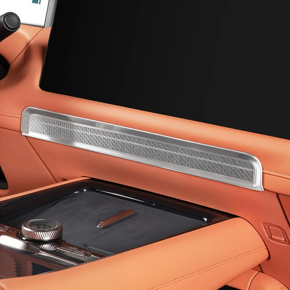 

Central Control Air Outlet Protective Cover Car Modification Accessories For Lynk & Co 900 2025 2026 Stainless Steel Cover