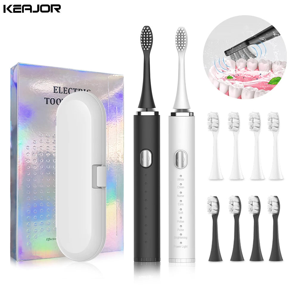 Electric Toothbrush For Teeth Whitening Oral Care Sonic Vibration Tooth Brushes Cleaner USB Rechargeable Toothbrush for Adults