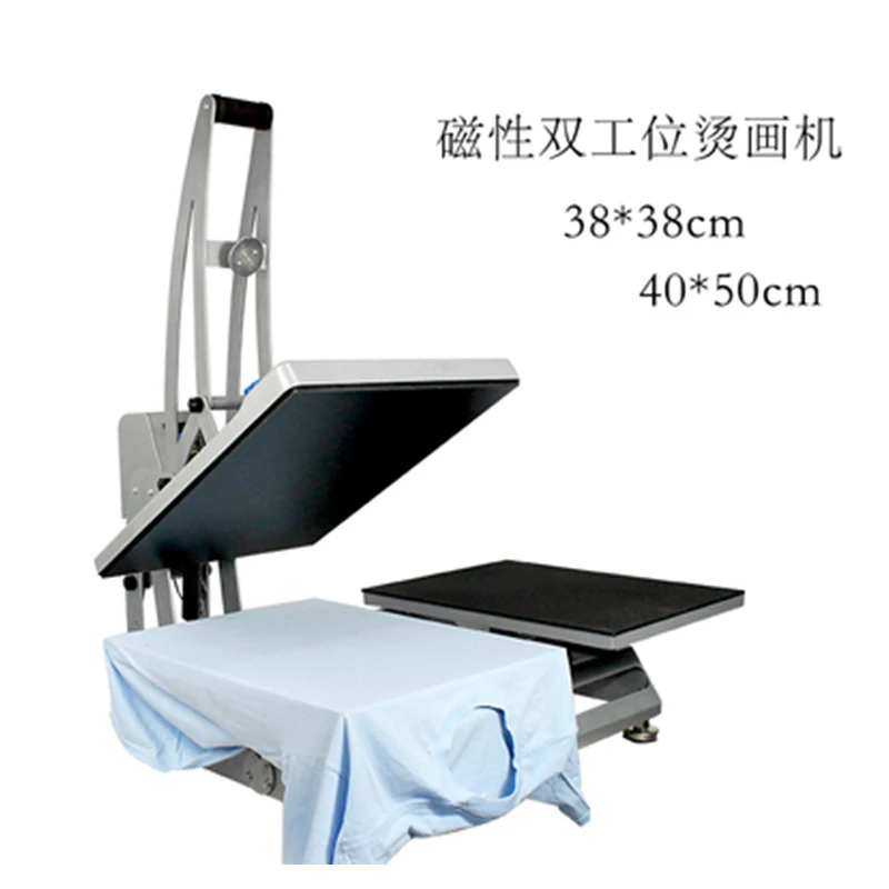 CH1702-2 High quality Double Tables Heat Press Machine Printing heat transfer equipment T-shirt printing machine 110V/220V