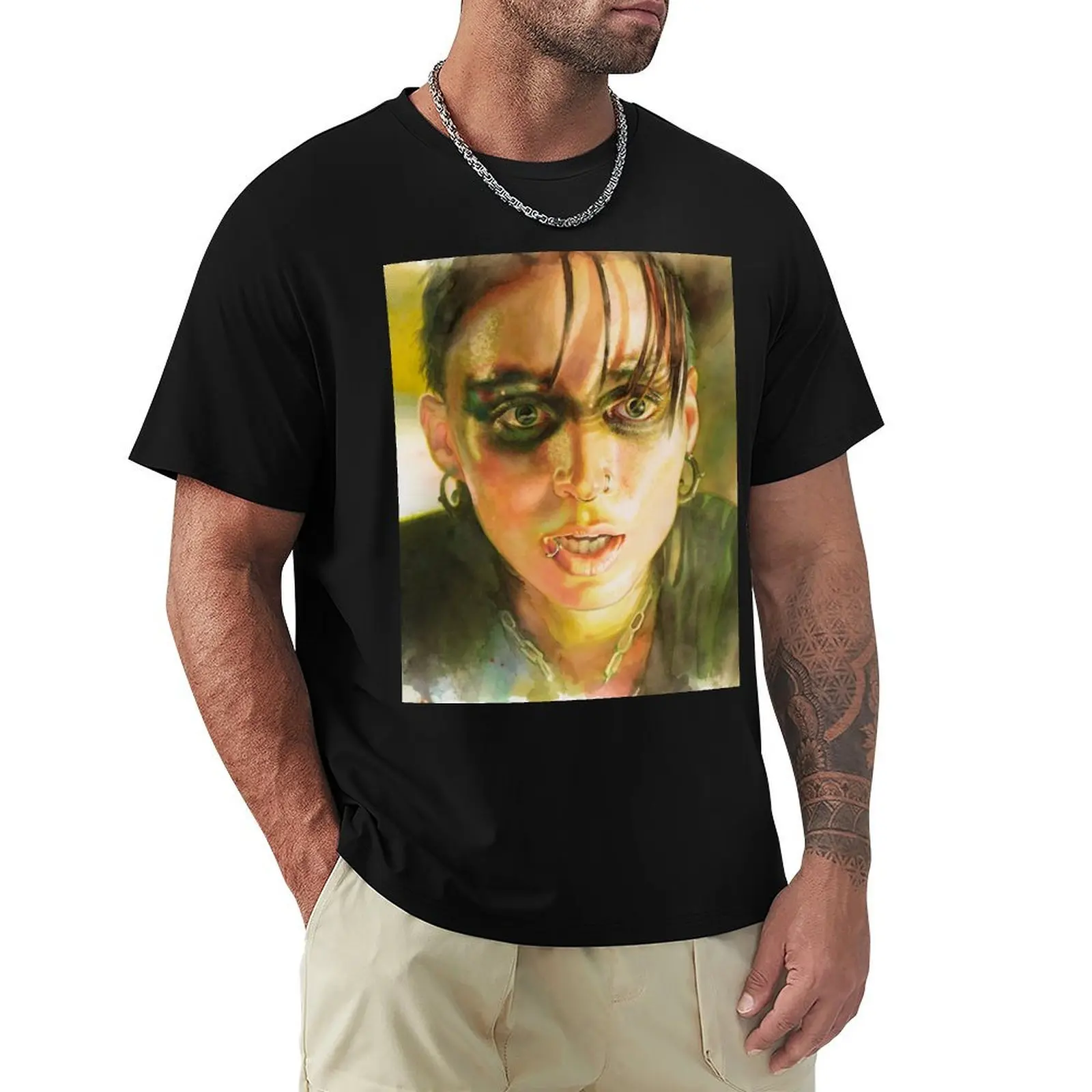 Lisbeth Salander, The Girl with the Dragon Tattoo T-Shirt Breathable Lightweight Summer Top