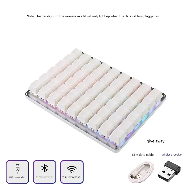 COIDEA-BT54 Custom Keyboard 54Key/35Key Long Battery Bluetooth Wireless Switch Game Player Design Customized Mini Keyboard