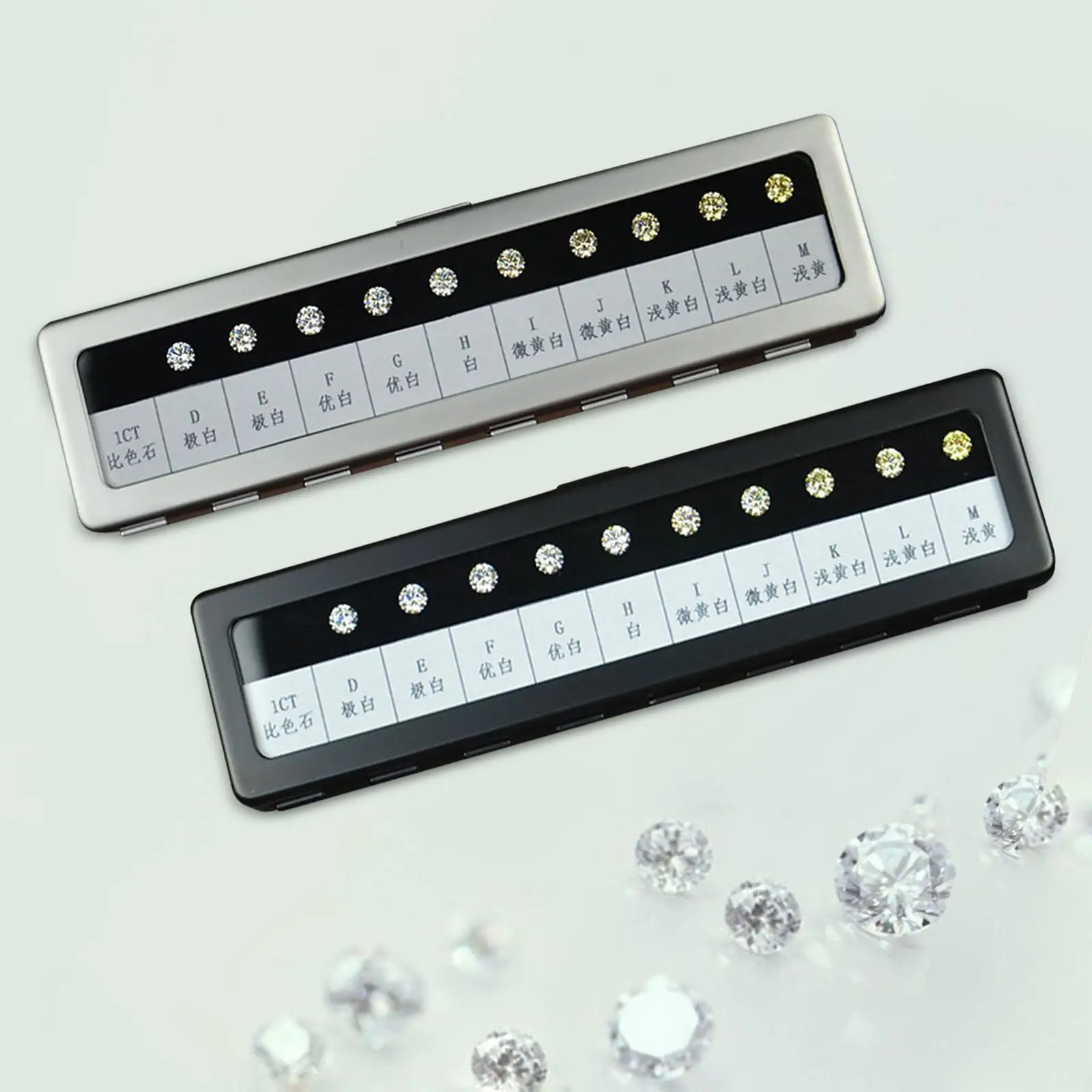 

Simulated Diamond Color Scale Master Holder Jewelry Stone Tools Color Grade