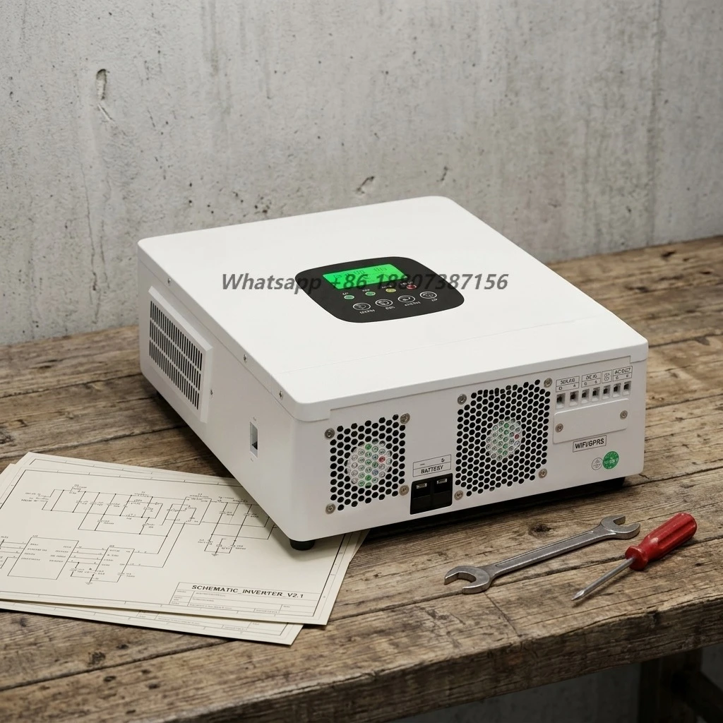 220Vac/230Vac/240Vac Input Single Output Pure Sine Wave Solar Inverter 5000W   Efficiency for Home
