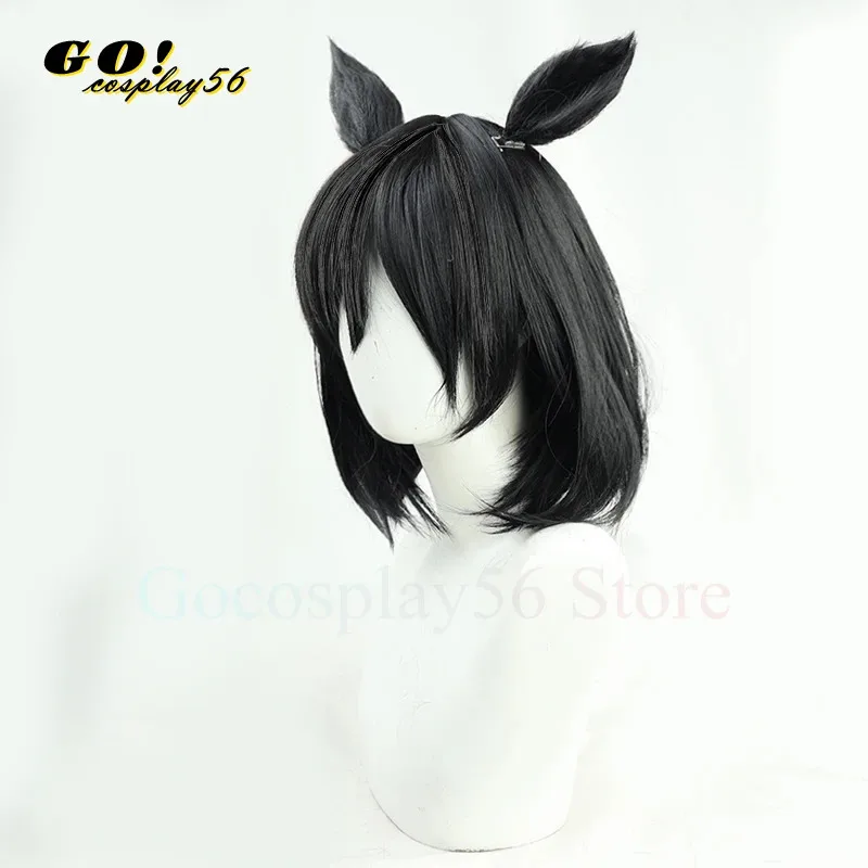 วิกผมคอสเพลย์ดาร์บี้ อิชิน แฟลช ปี 2025 พร้อมหูและหาง ผมสั้นตรงสีดำ สำหรับผู้หญิงและเด็กผู้หญิง ใหม่ สำหรับเล่นบทบาทไอดอล