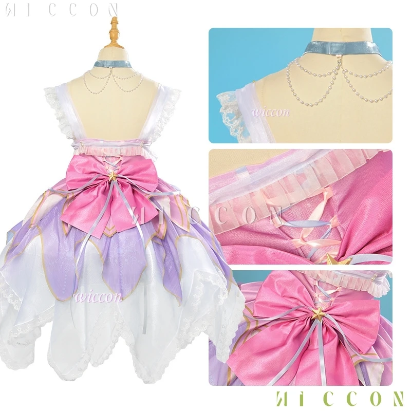 Infinity Nikki Cosplay Dress Lolita Gown Suit Starlit Celebration Fancy Outfit Costume Wig Clothes Set Women Halloween Party