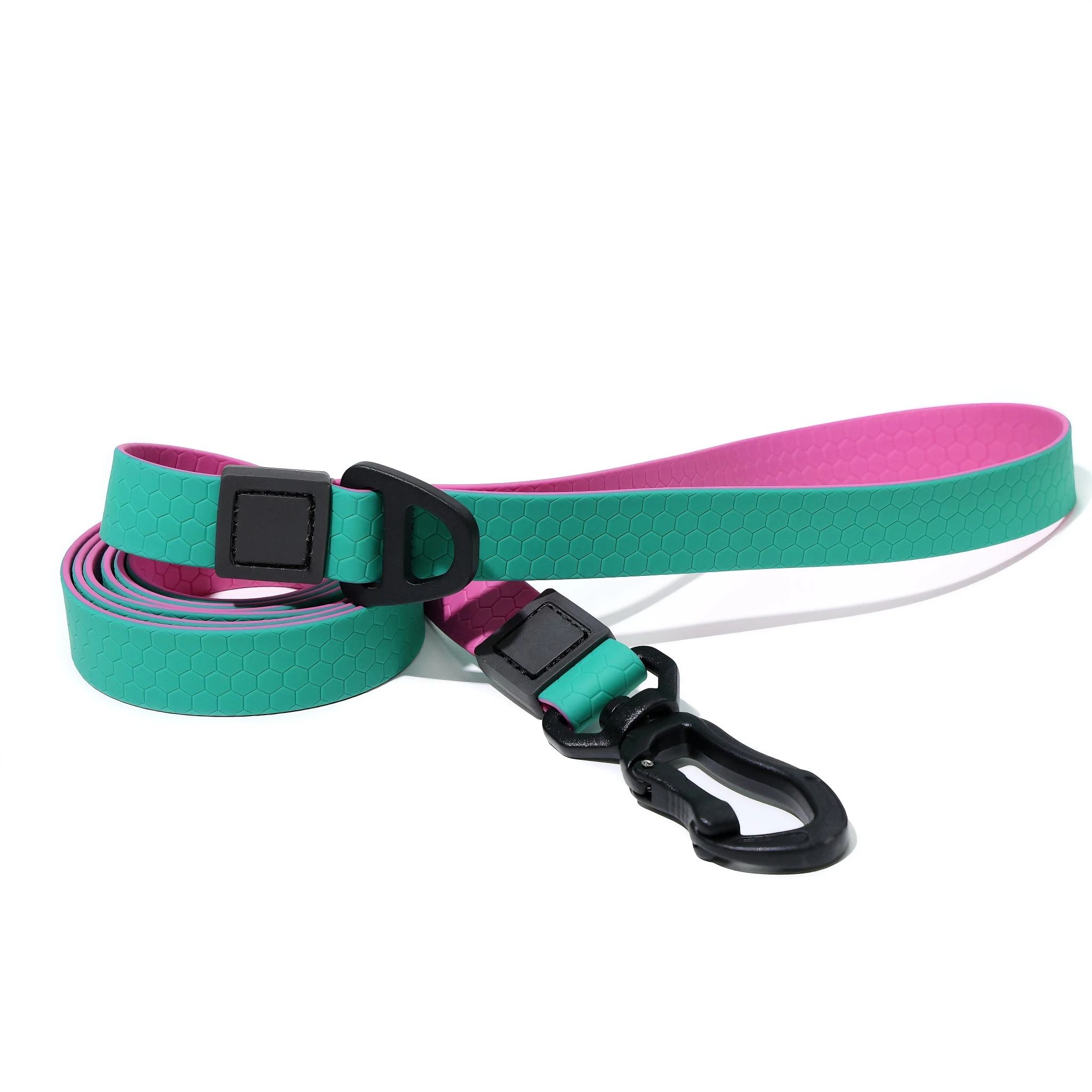 Wasserdichte PVC-Hundeleine 1,5m, Leicht zu Reinigen, Robust, 360° Drehbar ° Drehbarer Zinklegierungs-Haken Hundeleine für Kleine Mittlere Große Hunde – Detail 7