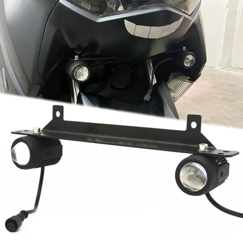 

Для YAMAHA NMAX155 NMAX N-MAX 155 2020 2023-2024 аксессуары для мотоциклов, держатель кронштейна для прожектора, спортивный светильник, крепление для противотуманных фар