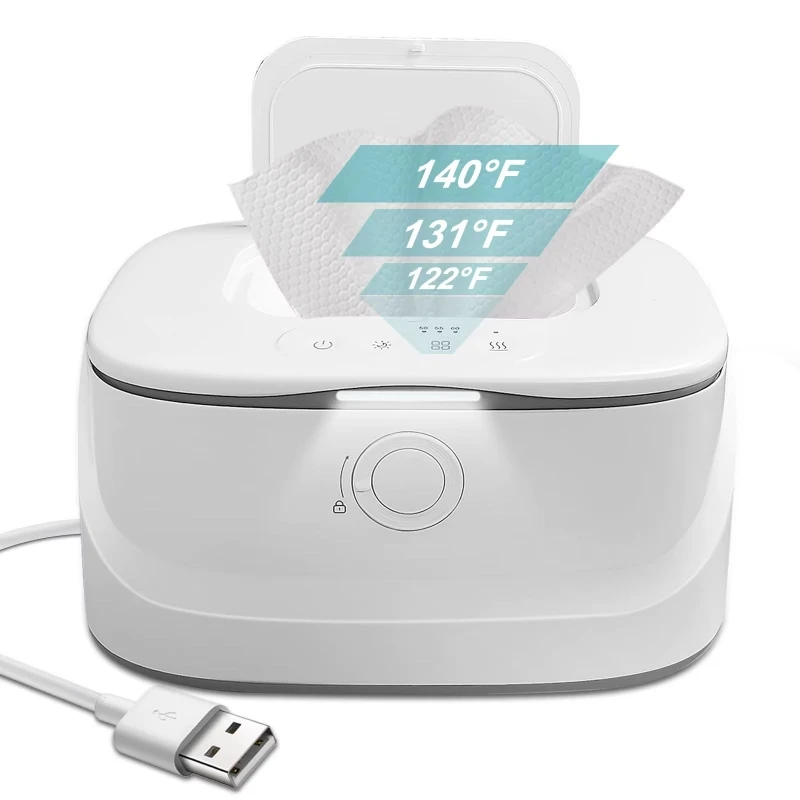 

Large Capacity Baby Wipe Warmer Night Light Portable Heater Constant Temperature Wet Wipes Dispenser