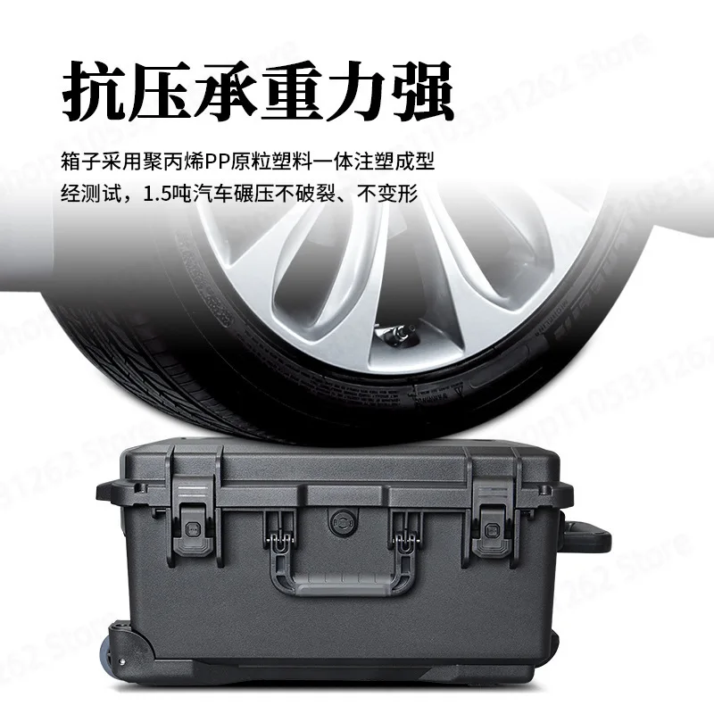 Camera Drone Waterproof Case, SLR Protective Trolley Storage Box for Outdoor Photography Gear