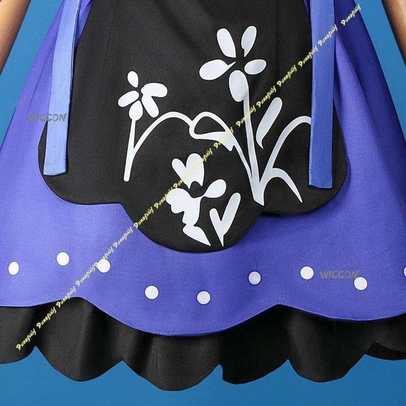 Cosplay Costumes Panty & Stocking with Garterbelt Girls Wig Dress Black Blue Suit Apron Anarchy Accessories Christmas Halloween