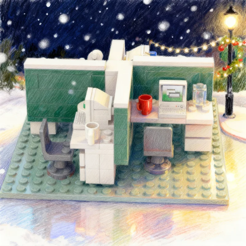 

174pcs MOC Severance Macrodata Refinement Cubicles Creator Model Building Blocks Architecture Christmas Gifts Toys Education