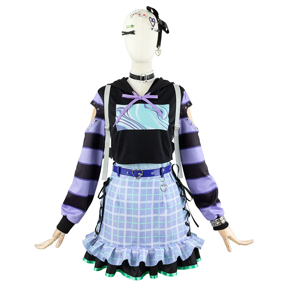 Project Sekai Colorful Stage Cosplay Costumes Wig Asahina Mafuyu Mizuki Yoisaki Kanade Shinonome Ena Anime Girl 25-ji Nightcord