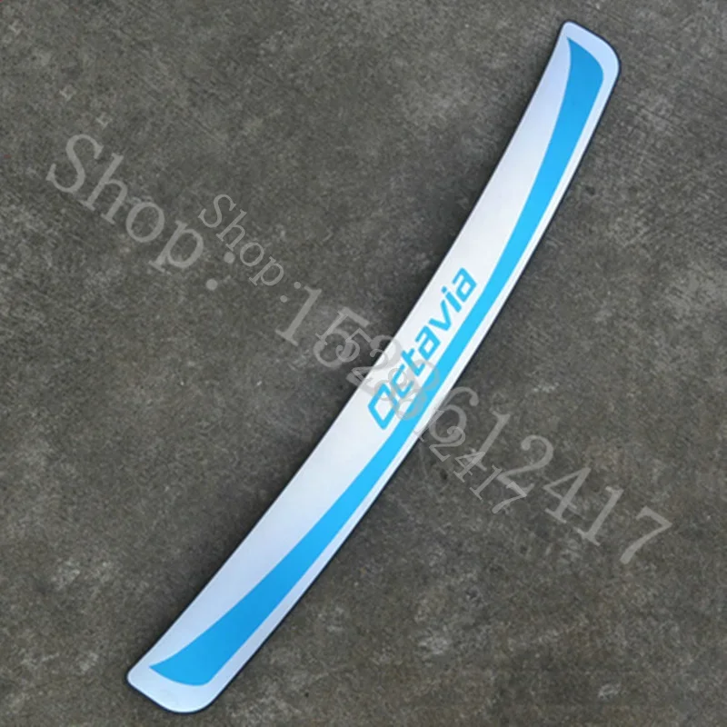 for Skoda Octavia A7 2015-2022 stainless steel Rear Door Bumper Protector sill plate/ Trunk Tread Plate Trim Bumper guard