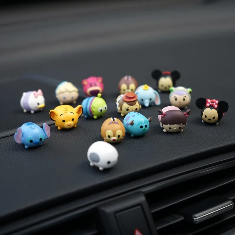 Q نسخة ميكي ميني دونالد داك اكسسوارات الديكور الداخلي للسيارة شاشة عرض لطيفة مرآة الرؤية الخلفية نافذة الديكور اللعب #4