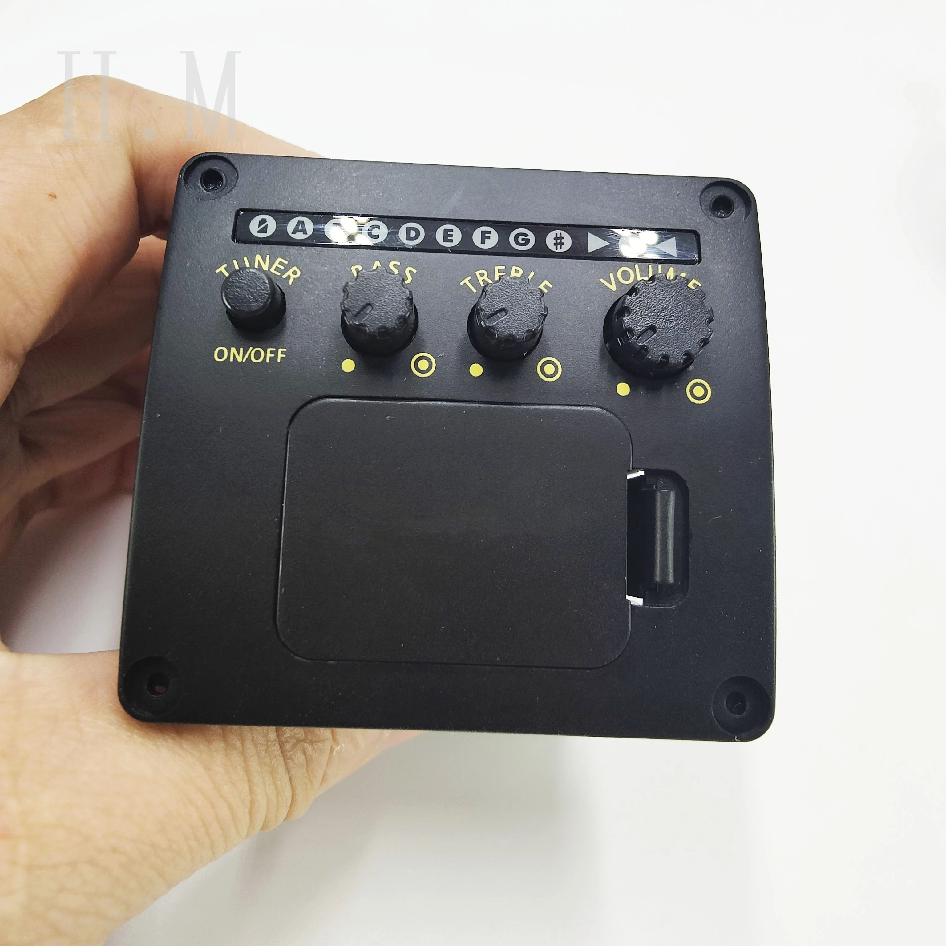 Acoustic guitar pickup EQ two-stage running light pickup LED Tuning Equalizer Electric box guitar pickup