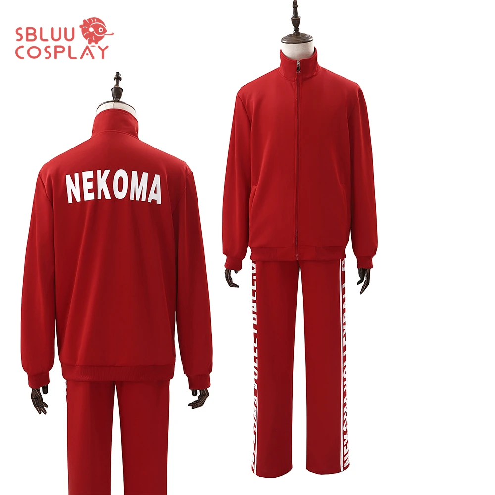 SBluuCosplay Anime Nekoma School Uniform Kuroo Tetsuro Kozume Kenma Cosplay Costume Embroidery Full-zip Tracksuit Daily Wear