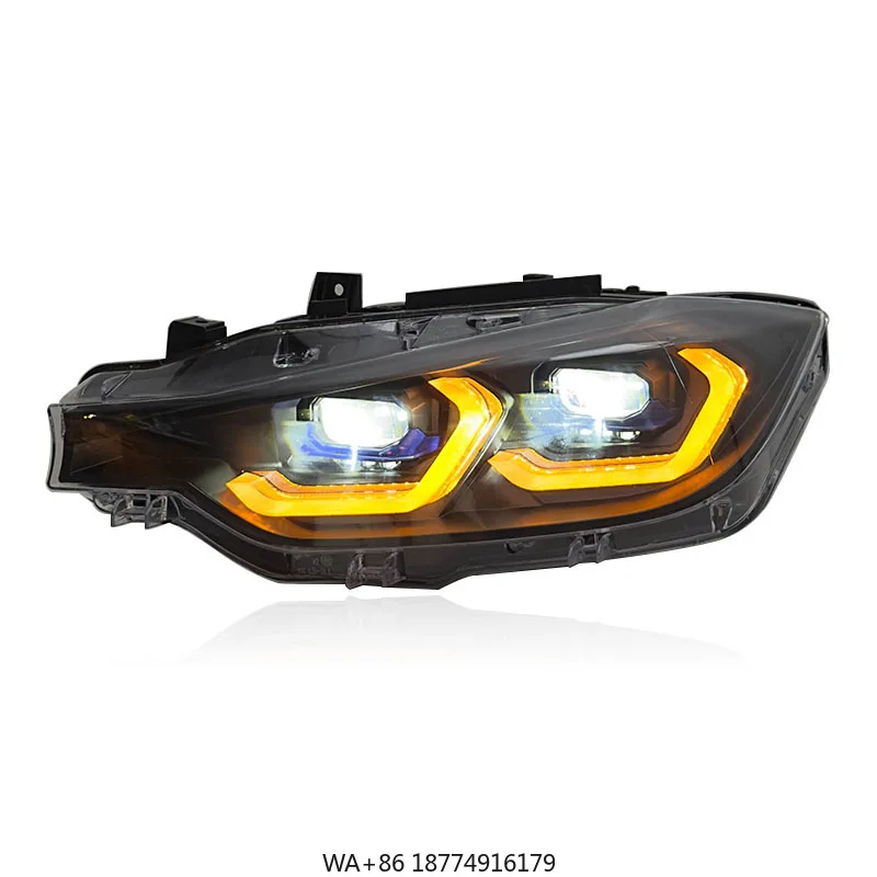 

Автомобильный головной фонарь для F30, сборка фар 2013-2018, обновление F35, новый светодиодный головной фонарь