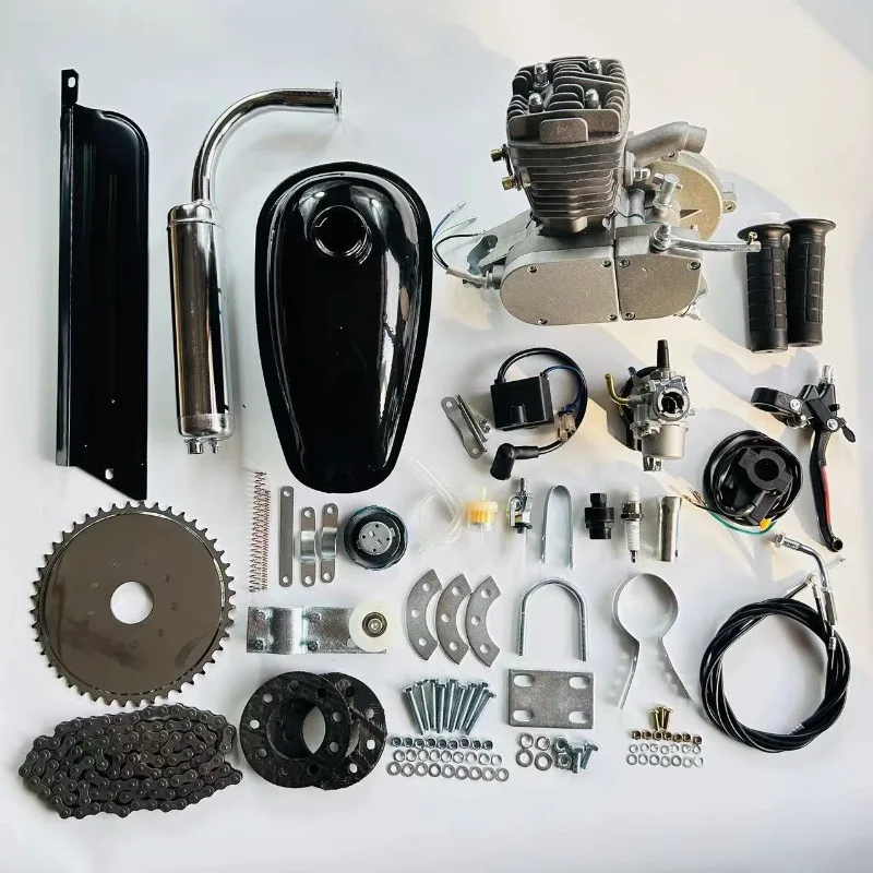 Bike Modified Engine 2 Stroke 50cc Silver Full Set