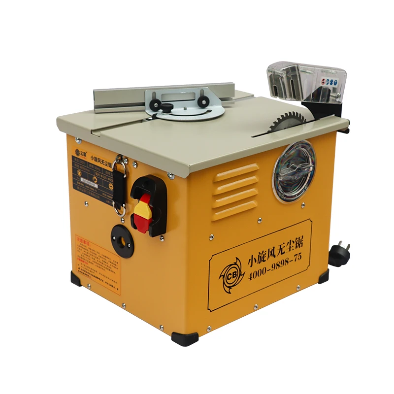 

Dust-free table saw small wood floor cutting saw woodworking cyclone chainsaw machine