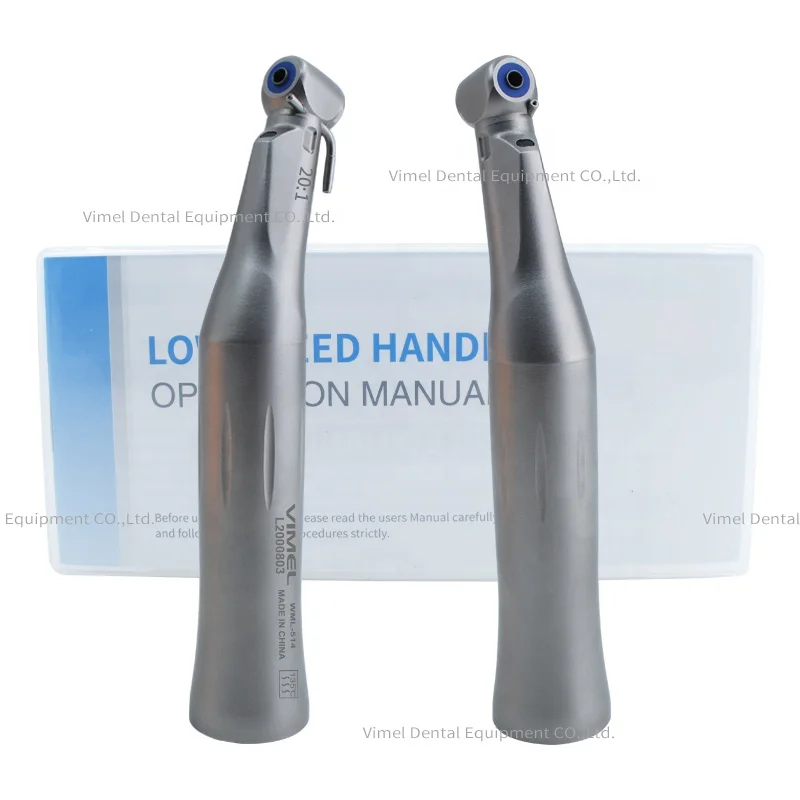 den tal imp lant 20:1 LED Surgery Reduction Contra Angle Handpiece with Irrigation Tube Push Button External Water Spray