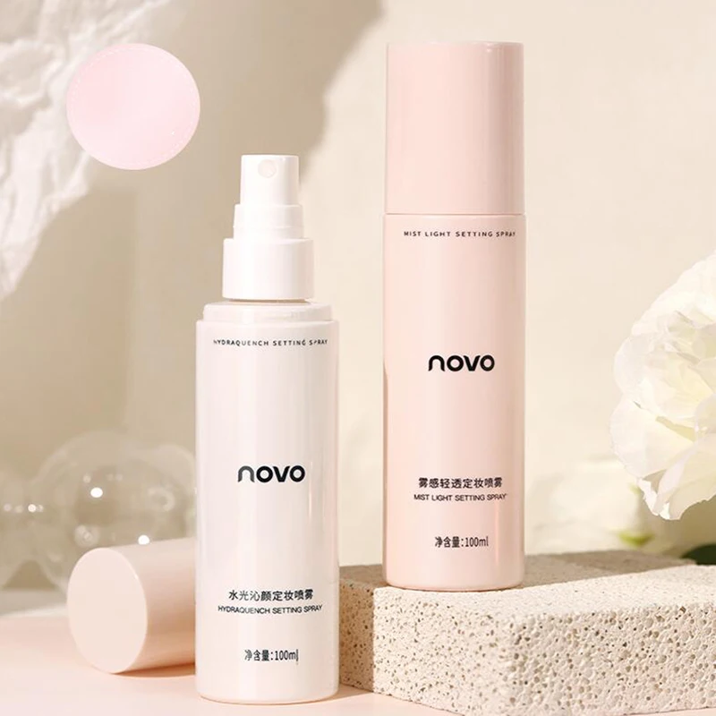 NOVO Makeup Setting Spray Soft Light Long-lasting oil control Make Up Natural Matte Refreshing Quick Fixer Cosmetic 100ml