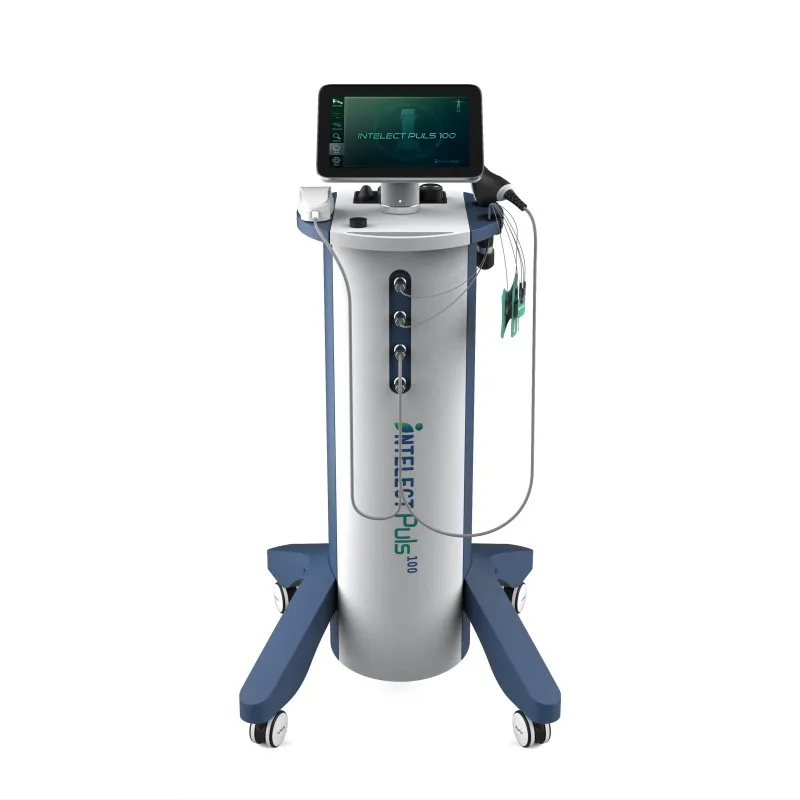 Combination of Multiple Therapies Stand Machine Shockwave Ultrasound and Interferential Current Stimulation IFC