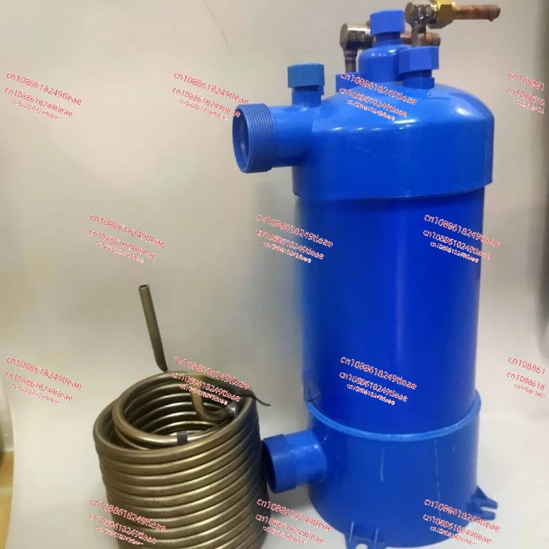 

Теплообменник корпуса из ПВХ MHTA-1,5 Винтовая титановая трубка для теплового насоса для бассейна, испаритель для аквариума, охлаждение