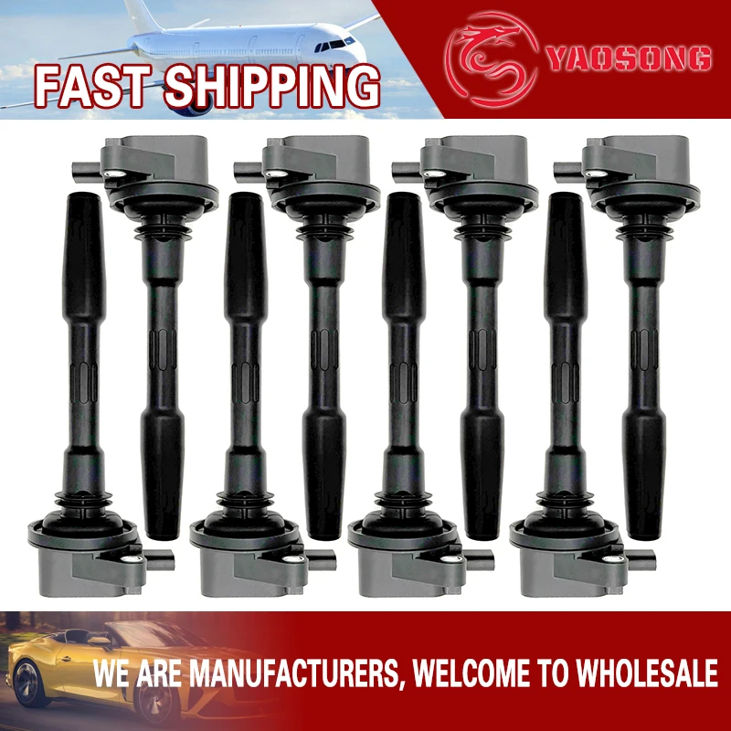 

IGNITION COIL FOR FORD F150 F-150 MUSTANG LOBO 5.0L V8 2018 2019 2020 2021 UF835 UF869 JR3Z12029A JR3Z12029B