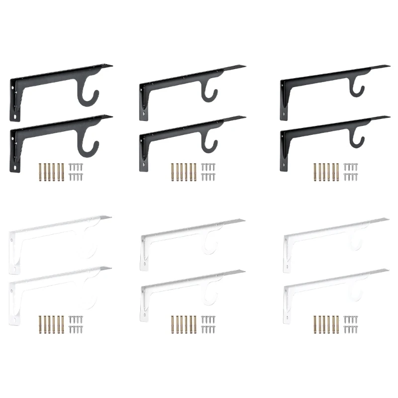 Starke Metall-Doppelhakenhalterungen, Upgrades zur Maximierung des Stauraums Kleiderschrank, 3 x – Detail 1