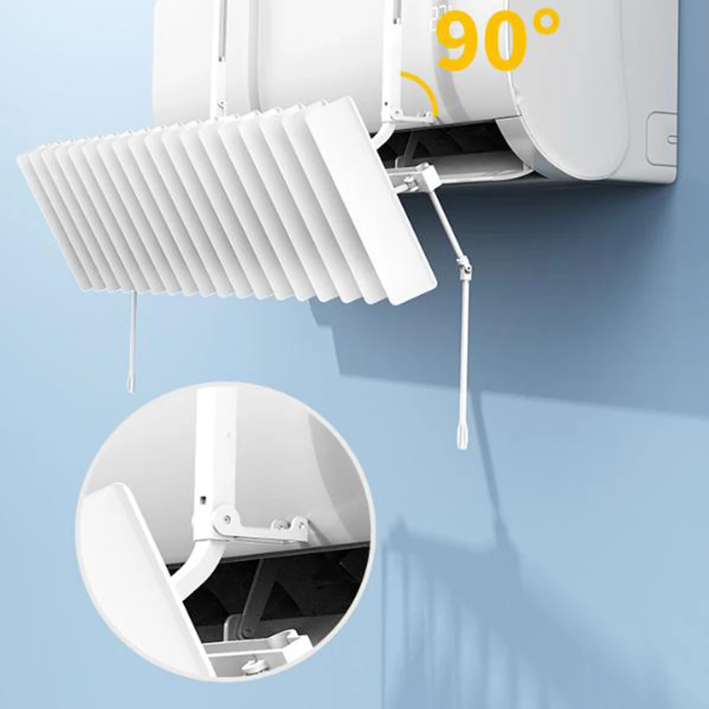Deflector de aire acondicionado con persiana ajustable, Control del clima en el hogar, accesorio de circulación de aire de 20x85cm, solución cómoda para el hogar