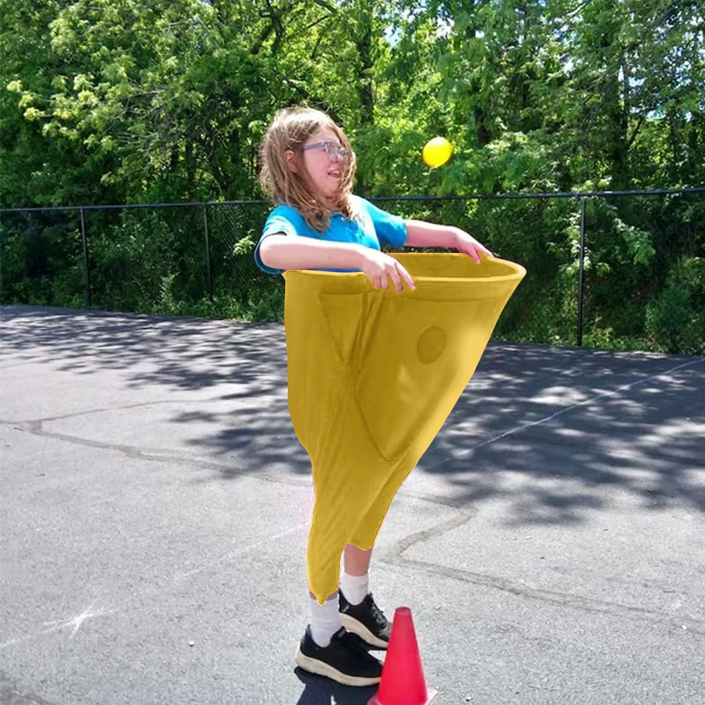 Granny Pants Field Family Reunion Game with 4 Bouncy Balls Freaky Party Game with Oversized Pants for Outside Backyard Field Day