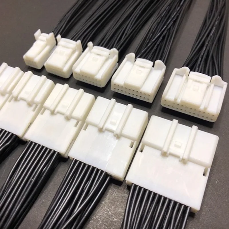 DJ7086S-0.7 السيارات أداة تسخير موصل 8p وسائل الإعلام الملاحة التوصيل 12pTE موصل 40 حفرة #4