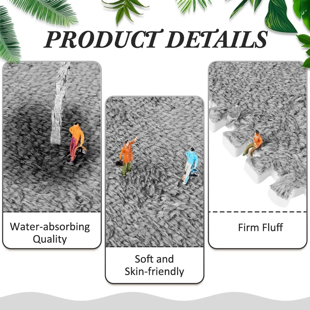 10/20 قطعة الطفل أفخم سجادة ألغاز مربع عدم الانزلاق مريحة تلعب حصيرة BPA الحرة مناسبة لغرفة المعيشة وغرفة نوم الديكور