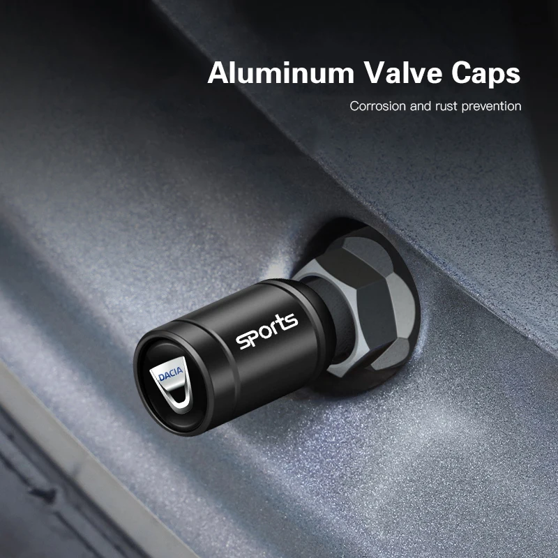 4 قطعة عجلة السيارة الإطارات صمام قبعات الهواء الجذعية يغطي ل داسيا داستر لوجان الربيع سانديرو Stepway Dokker Lodgy عداء ببطء MCV #3