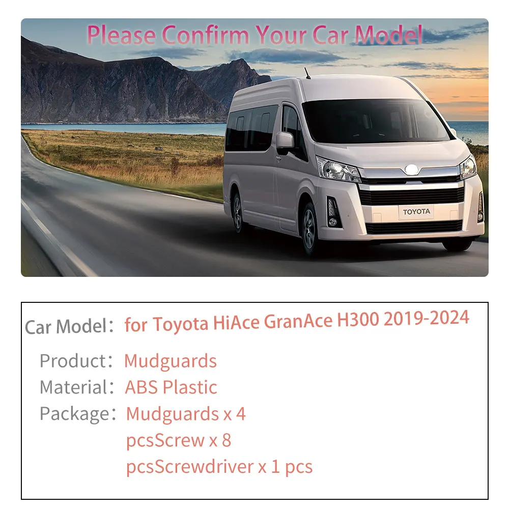 Car Handle Cover for Toyota HiAce H300 GranAce Commuter Majesty Granvia 2019 2020 2021 2022 2023 2024 Sticker Trim Accessories