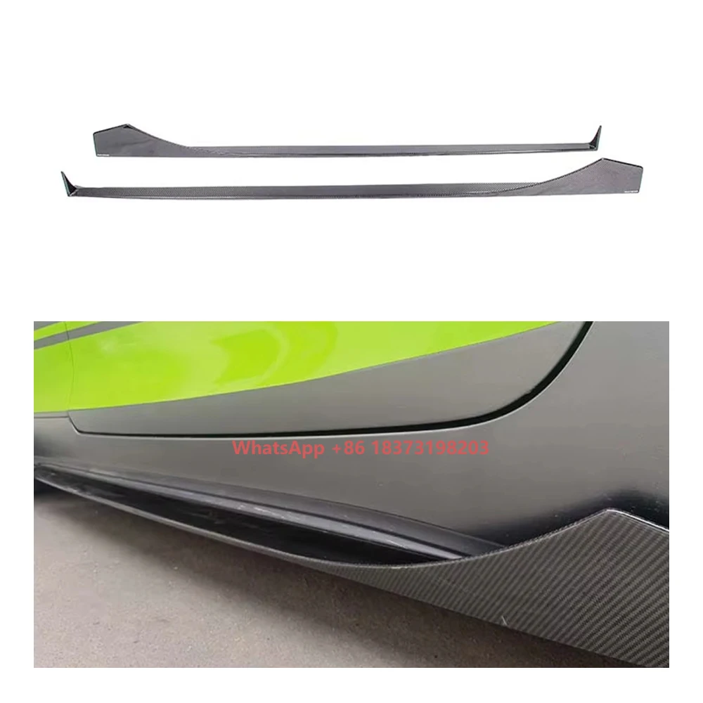 

New Condition Prepreg Dry Carbon Fiber Automotive Bumper Side Skirts Bodykit for Mercedes Benz AMG GT GTS C190