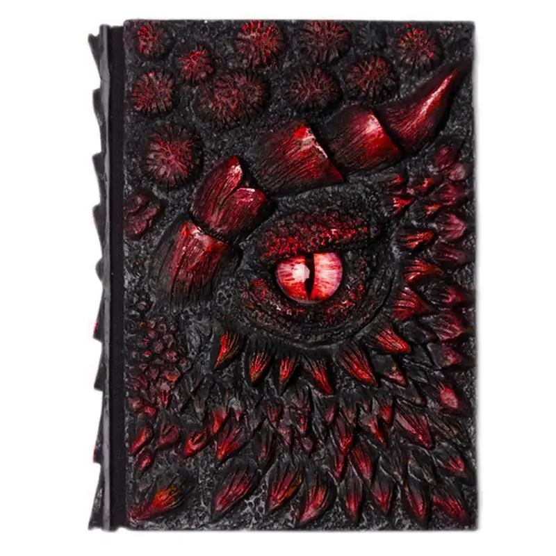 

A5 Size High-Quality Creativity Handmade Magic Resin Cover Notebook Hand Account Book Art 3D Dragon Relief Diary Book Stationery