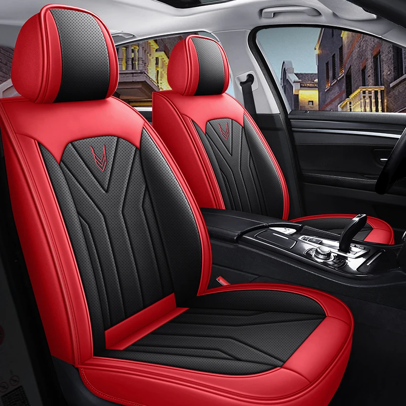 YUCKJU Car Seat Cover Leather For Audi All Model A1 A3 A8 A7 SQ5 A6 Q3 Q5 Q7 A4 A5 Q2 Auto Accessorie