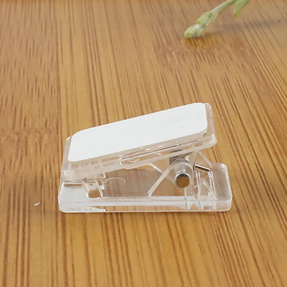 Note Hanging Clips Compact Durable Self-adhesive Wall Clips Versatile Binder Photo Hanging Solution for Various Uses 50pcs