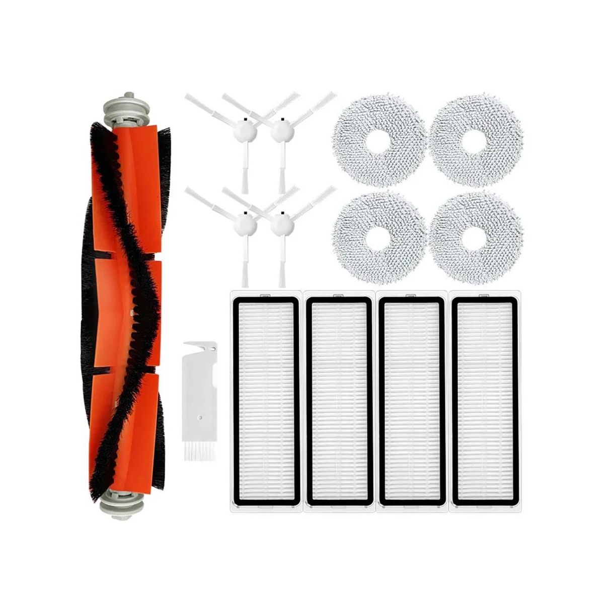 掃除機ロボット用スペアパーツ,スペアパーツアクセサリー,メインブラシ,HEPAフィルター,モップ,布,s10,s10 plus