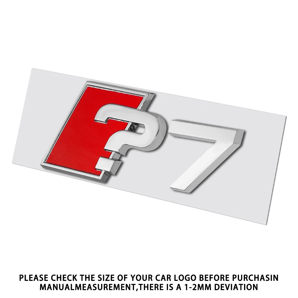 Auto-Karosserie Heckklappen-Emblem Aufkleber Buchstaben Auto-Heck-Abzeichen Aufkleber für Audi A3 A4 A5 A6 A7 A8 Q3 A4L A6L A8L B8 B9 8V QUATTRO RS3