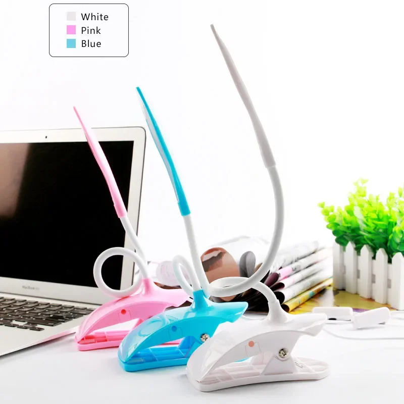 USB Table Light 14 LED Eye Protection Night Lights Desk Lamp Portable Book Light with Clip