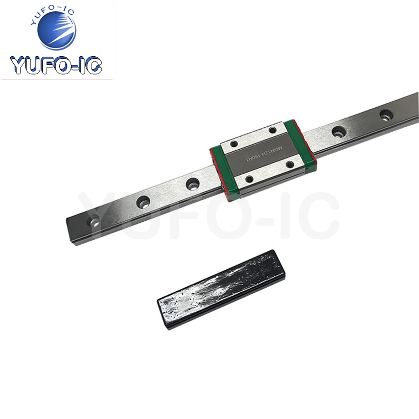 Free Ship 1pcs Micro Linear Guideway Linear Slider 400MM MGN12 + MGN12H Set X-0.5