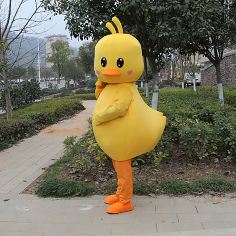 Volwassen Eend Kip Mascotte Kostuum Verjaardag Anime Cosplay Halloween Cartoon Poppen Prestaties Props khj