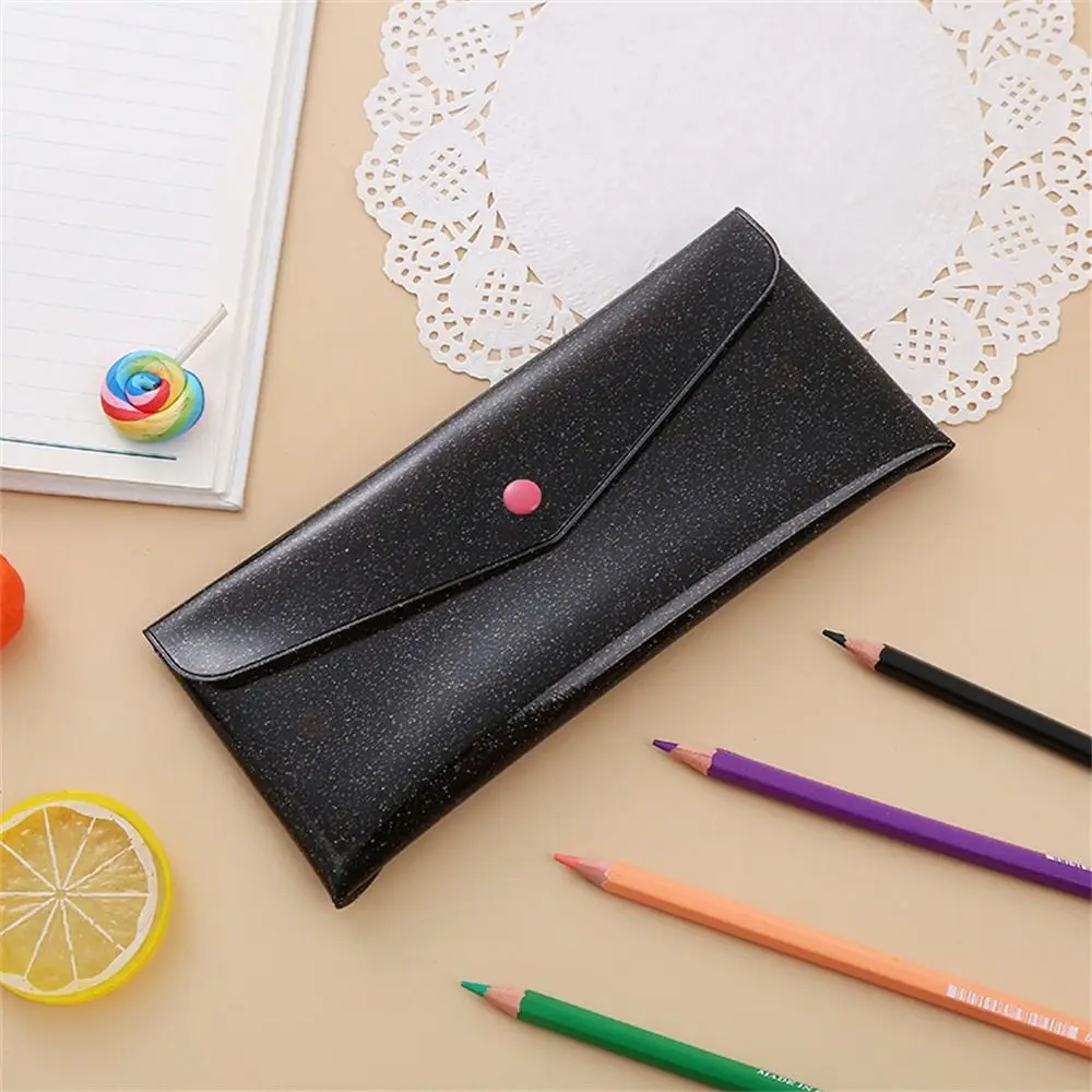 

Glitter PVC Pencil Bags Transparent Waterproof Pencil Case Multifunction Colorful Stationary Organizer Desk Accessoriesback