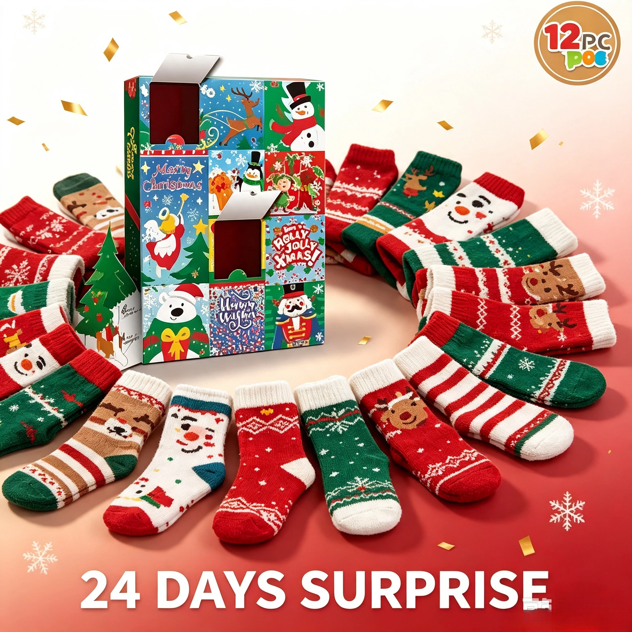 Mens Grooming Advent Calendar - Calendrier de l'Avent 2026 avec chaussettes