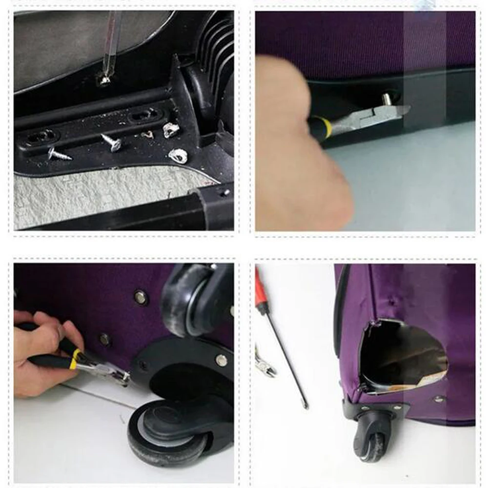 2pc Replacement Luggage Wheel Double Row Roller Load Bearing Directional Suitcase Mute Wheel DIY Parts for Office Outdoor Travel